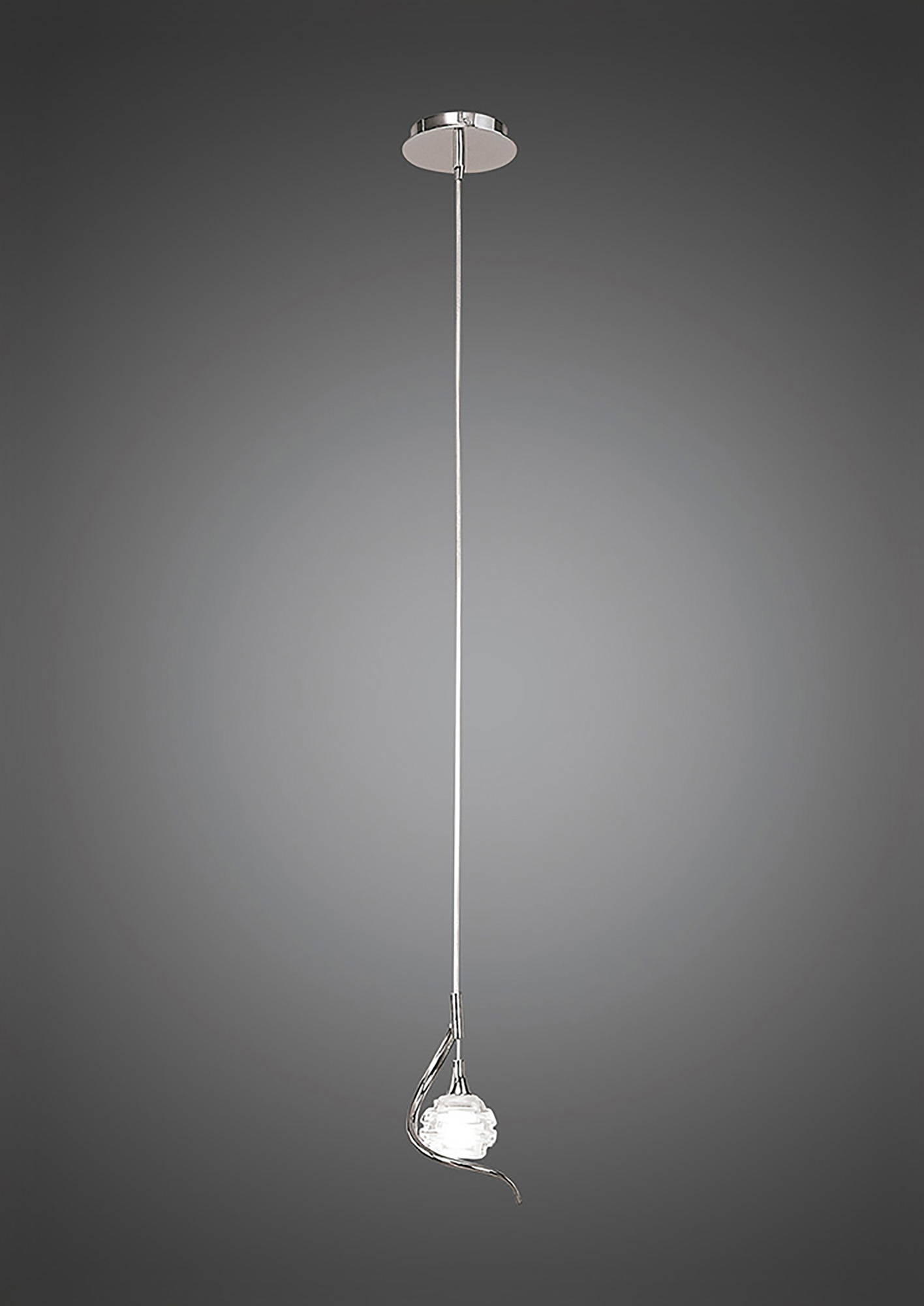 Dali Polished Chrome Ceiling Lights Mantra Single Pendant